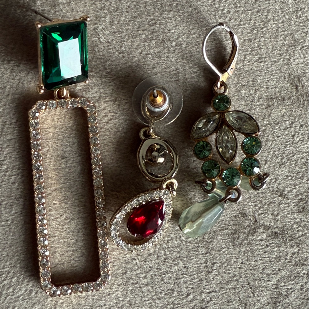 Elegant Multicolor Gemstone Earrings